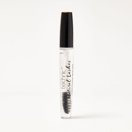 A natural lashes clear mascara in front of a white background.