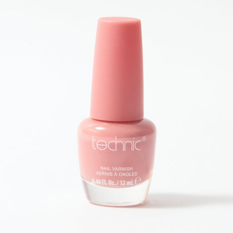 A bottle of nail varnish in the shade Blossom on a white background
