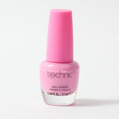A bottle of nail varnish in the shade Marshmallow on a white background