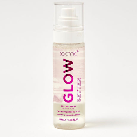 The glow setter setting spray in front of a white background.