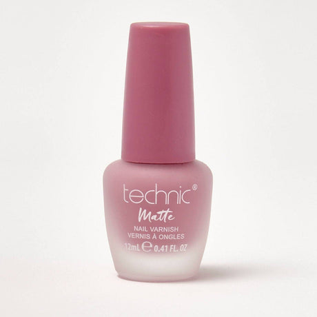 A bottle of matte nail varnish in the shade Starkers on a white background