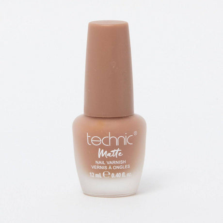 A bottle of matte nail varnish in the shade Ring On It on a white background