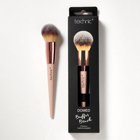 2 domed buffer brushes on a white background, 1 in its original packaging and the other out of the packaging next to it.