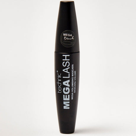 A mega lash mascara on a white background.