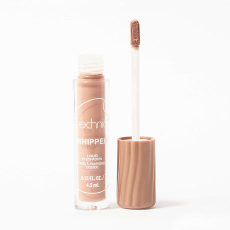 Technic whipped liquid eyeshadow with applicator on a white background in Desert Grey