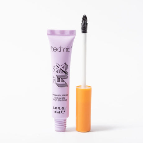 Peptide Fix Brow Gel Serum open on white background