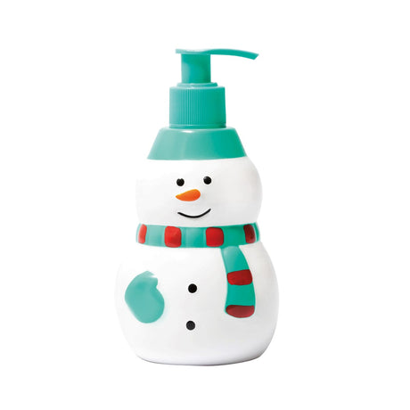 a snowman shaped hand wash