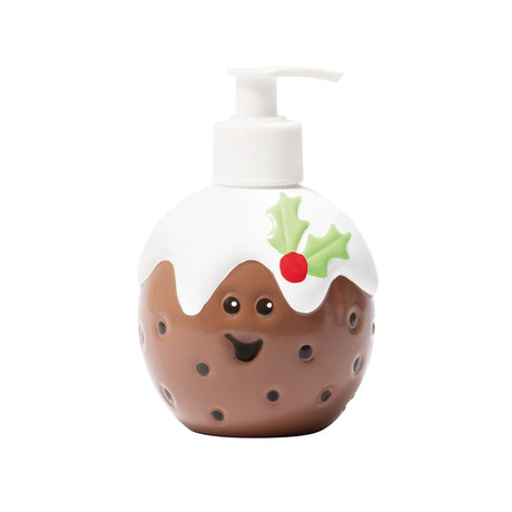 A Christmas pudding shaped hand wash