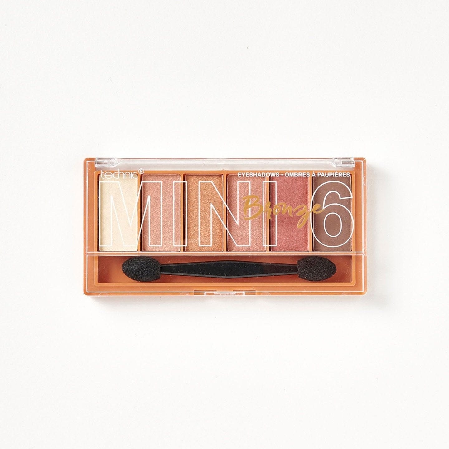 thumbnail image 2 of Technic 6-Shade Eye Shadow Palette – Nudes, Bronze, Sultry Rosebud – Shimmer & Matte – Cruelty Free 2 of 6